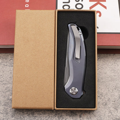 M390 Titanium Alloy Handle Portable Camping Fishing Survival Outdoor Pocket Fruit EDC Cutter