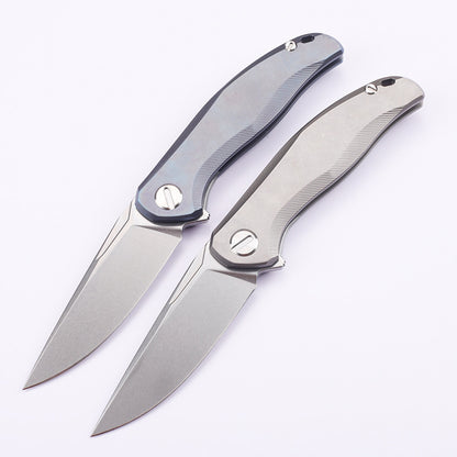 M390 Titanium Alloy Handle Portable Camping Fishing Survival Outdoor Pocket Fruit EDC Cutter